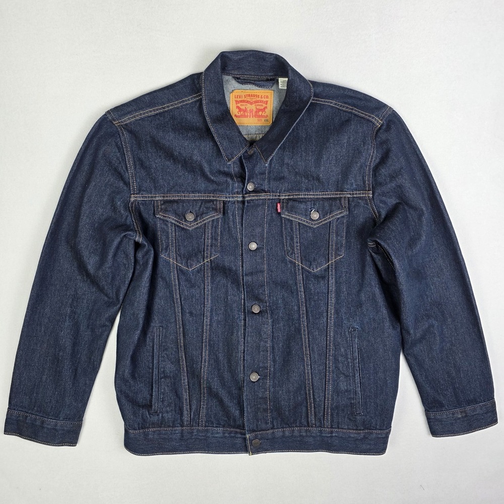 Levis Limited Edition Trucker Jacket Mens 2XL Visa x NFL Super Bowl LIII Denim